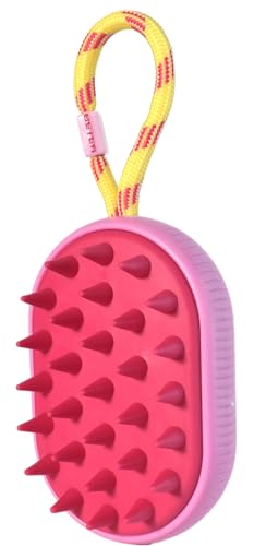 Beter - Kopfhaut-Massagebürste On the Go, Ideal zum Peeling, Kopfmassagegerät, Tiefenreinigung, Haarscrub, Ideal für unterwegs, Hergestellt aus recyceltem Kunststoff, Silikon-Kopfhaut-Massagebürste