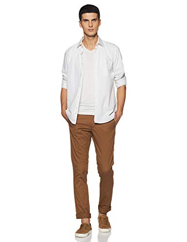 Image of Indian Terrain Men's Slim Casual Trousers