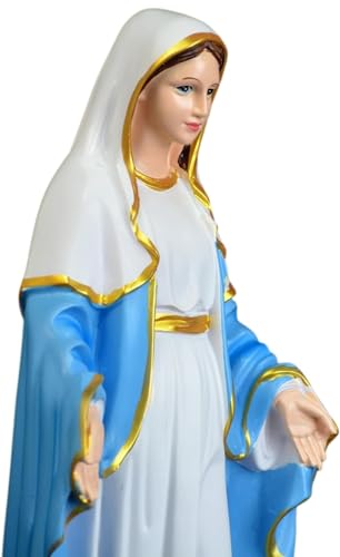 Estatua Virgen María Nuestra Señora de Gracia 12" Resina miniatura 3