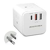 USB C Outlet Extender, Multi Plug Outlet Adapter, with 3 Electrical Outlets 3 USB (QC3.0 Fast Charge...