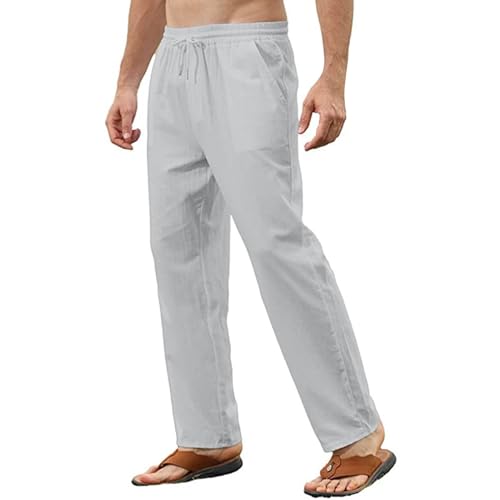 Pantalon en lin homme léger pour éviter la chaleur en vacances