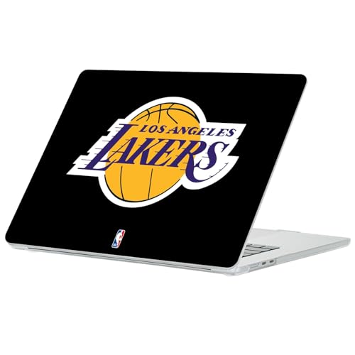 Protection MacBook Air 13.6 haut de gamme armure cristal logo NBA Lakers noir