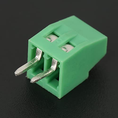 50Pcs 2 Pinterminal Block Connector 2.54Mm Pitch Green Pcb Universal Screw Terminal Block Connector For Calculators General Computer Electronic Equipments #TOP6