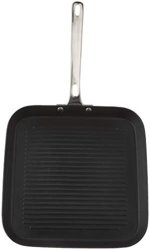 Viking Contemporary 3-Ply Non Stick Griddle Pan, 11 Inch Stainless Steel Nonstick Grill Pan, Dishwasher and Oven Safe, Induction Ready, Black - Thumbnail 2