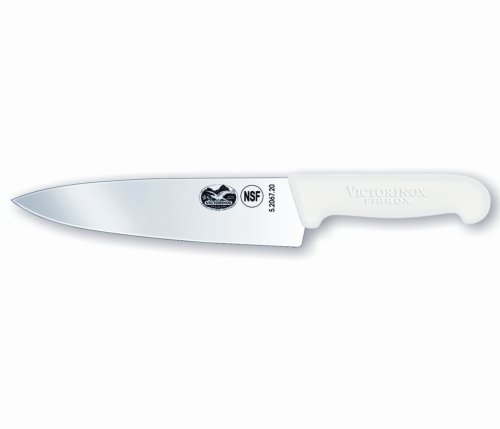 Victorinox Cutlery 8-Inch Chef's Knife, White Fibrox Handle