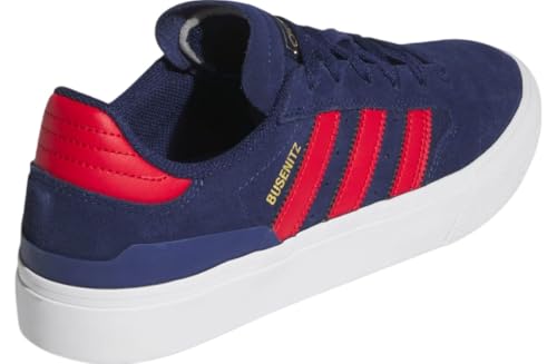 adidas Men's Busenitz Vulc II Skate Shoes, Dark Blue/Better Scarlet/Gold Metallic, Size 83