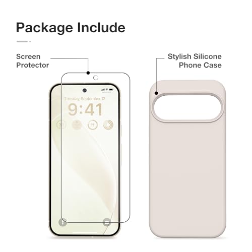 Coque silicone Google Pixel 10 au design épuré et doux toucher microfibre - 6