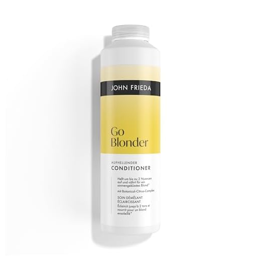 John Frieda Go Blonder Conditioner – Inhalt: 500ml – Haartyp: natürlich blondes und blond gefärbtes Haar, Highlights und Lowlights