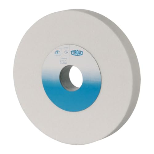 Tyrolit 281719 Schleifbockscheibe Edelkorund Form 1 gerade, Korn 80, 125 mm x 20 mm x 32 mm