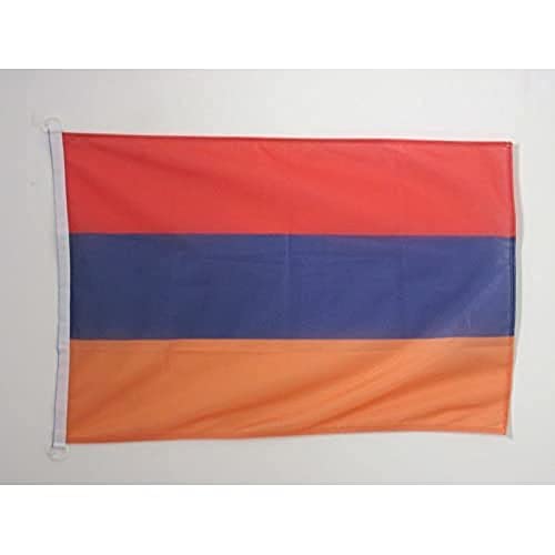 AZ FLAG, Armenia Flag, 2x3 Ft, For Outdoor, Armenian Banner Knitted Polyester with Two Plastic Rings, Fade Resistant