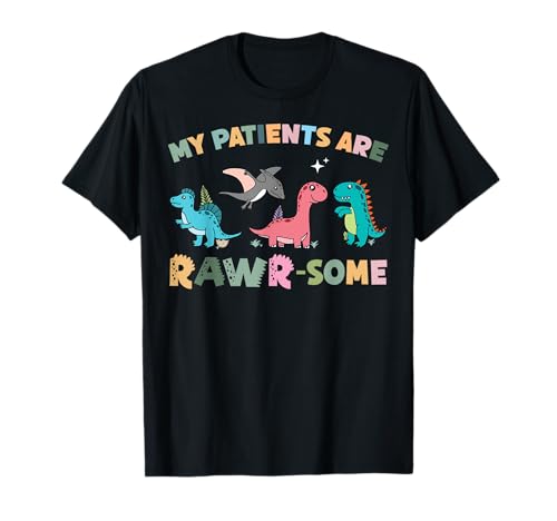 Pacientes Rawr-Some Child Specialist Dinosaur Pediatric Nurse Camiseta