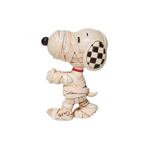 Enesco Peanuts By Jim Shore Snoopy Dressed As A Mummy Miniature Figurine, 3 Inch, Cream #TOP1