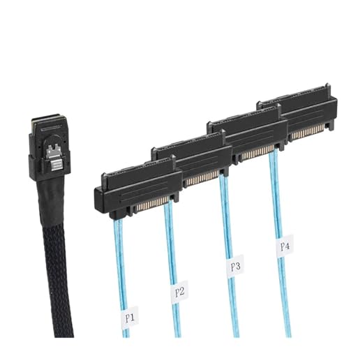 Cable Internal Mini S/AS 36P SFF 8087 a 4 S/AS 29P SFF-8482 1 m miniatura 2