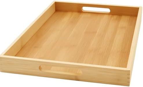 Bandeja Retangular Com Alça Para Servir Café da Manhã Mesa Posta ...