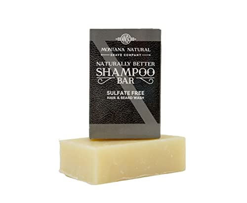 MNSC Mountain Man Solid Shampoo Bar and Beard Wash, Sulfate-Free, Eco-Friendly, Vegan, All-Natural, Plant-Derived, Made in USA