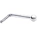 Solid 14KT White Gold 1.5mm Ball L-Shaped Nose Ring - 18 Gauge