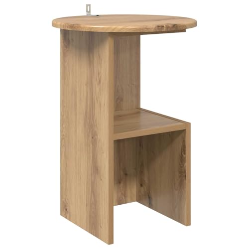 Table basse ronde bois salon petite table d'appoint chambre coucher 55cm