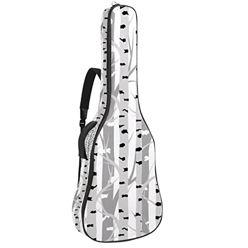 Housse guitare imperméable motif tropical 42.9 in avec grand organiseur de sac intégré