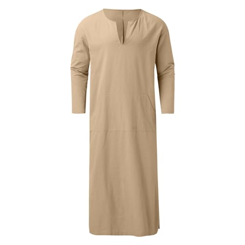 Caftan Homme Manches Courtes Robe Ample Contre la Chaleur - 2