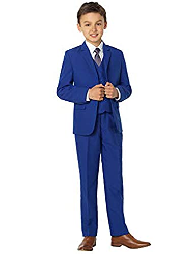 Costume trois pièces garçon veste revers cranté smoking cérémonie diplôme école