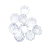 Aodesy 10Pcs Rocker Switch Protect Cover Round Caps Silicone Waterproof Clear White