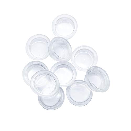 Aodesi Electronics 10Pcs Rocker Switch Protect Cover Round Caps Silicone Waterproof Clear White