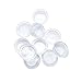 Aodesy 10Pcs Rocker Switch Protect Cover Round Caps Silicone Waterproof Clear White