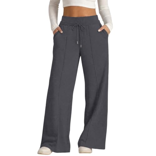 Wide Leg Sweatpants Women Baggy Double Waist Y2K Cute Sweat Pants — view 2