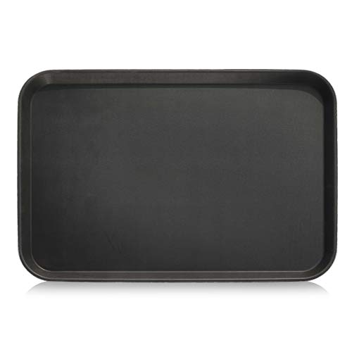 New Star Foodservice 25392 Non-Slip Tray, Plastic, Rubber Lined, Rectangular, 18 by 26-Inch