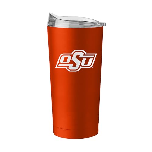 Image of Logo Brands NCAA 20 oz Powder Coat Stainless Tumbler -Double-Wall Insulated Everday Tumbler for Hot or Cold Drinks, High Lip Lid, Team Color