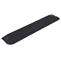 1" Rubber Threshold Ramp, Doorways Heavy Duty Wheelchair Ramps, Rated 2200 Lbs Load Capacity, Non-Slip Surface Rubber Solid Threshold Ramp for Wheelchair, Scooter, Mobility Scooters Black