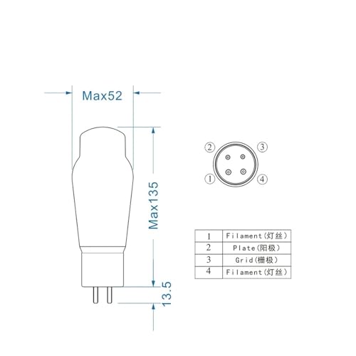 Tube 274B-TII redresseur de tube à vide haut de gamme pour amplificateur audio - 6