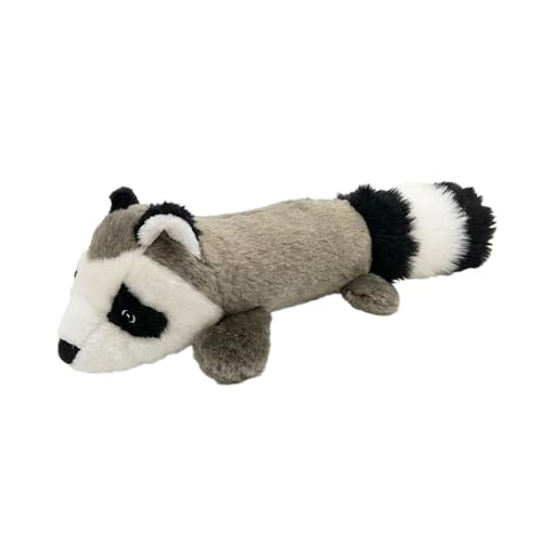 PetLou 01011 EZ Squeakers Dog Chew Toy,11-inch Raccoon