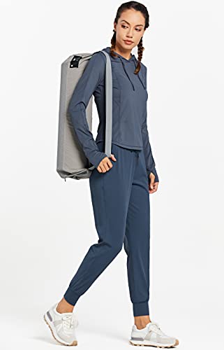 Image of Libin Women's Joggers Pants Athletic Casual Sweatpants Petite /Regular /Tall | Running, Workout, Gym, Yoga, Lounge, Travel, Golf Clothes with Pockets, 4 way stretch, Tapered, Dance Trousers