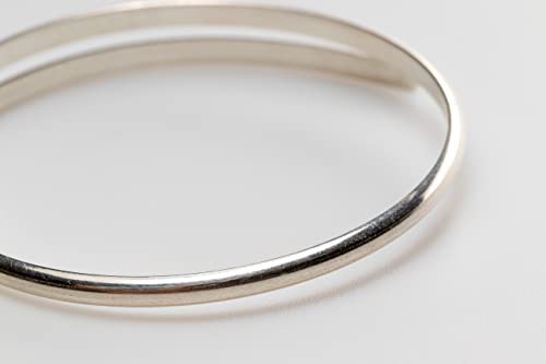 10 Gauge, 925 Sterling Silver Wire (Half Round) Half Hard Made in USA - 1FT by CRAFT WIRE