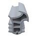 Produktbild DIWARO.® Stahlzargen-Dichtung SZ309 | grau, weiß und schwarz | 5 lfm für Haus- und Innentüren. Zum Schallschutz und abdichten der Tür. Bestehend aus TPE (Thermoplastischen Elastomer) (grau)