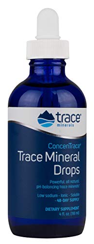 Trace Minerals Concentrace Trace Mineral Drops-Glass, 4 Fl Oz (Pack of 1)