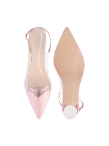 Image of TRYME Trendy Ravishing Transparent Close Toe Pointed Mules Style stilettos Heel Sandals For Women & Girls