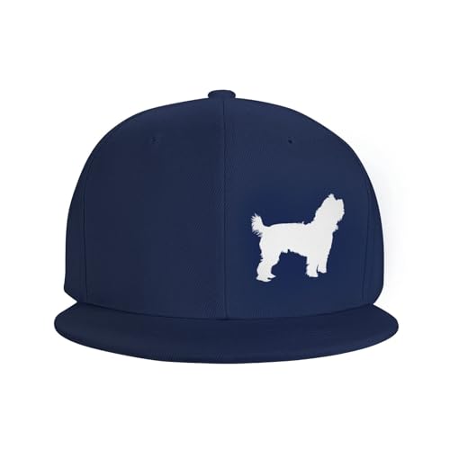 Yorkie Silhouette Adjustable Outdoor Baseball Hat Flat Hat3