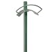 Yard Butler Hanger for Tidy No Kink Garden Storage - HC-2 Yard Butler Heavy Duty Metal Free Standing In-Ground Outdoor Hose Hang, green