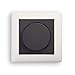 Produktbild Universal LED Drehdimmer 3-100W mit Drehregler und Druckknopf anthrazit System Gira (S55 reinweiß)