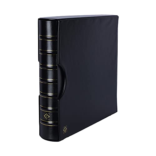 Lighthouse Maximum Binder & Slipcase for Stamp Mint Sheets, Postcards, Scrapbooking, Black