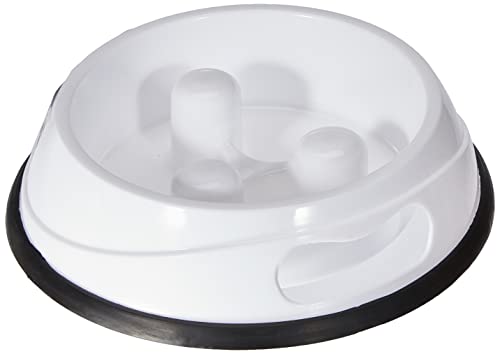 Trixie spülmaschinenfester und rutschfester Anti Schling Napf 'SLOW FEEDING NAPF, KUNSTSTOFF/TPR, 0,45 L/Ø 20 CM' , Sortiert farbe