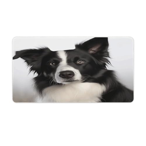 Grand tapis de souris Border Collie pour protéger son bureau à la maison ou à l'université