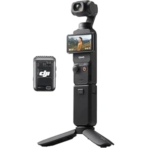 DJI Osmo Pocket 3 Creator Combo, 1” CMOS, 4K Resolution/120fps Vlog Camera, 3-Axis Stabilization, Face/Object Tracking, Mic Included for Clear Sound, Digital Camera for YouTube