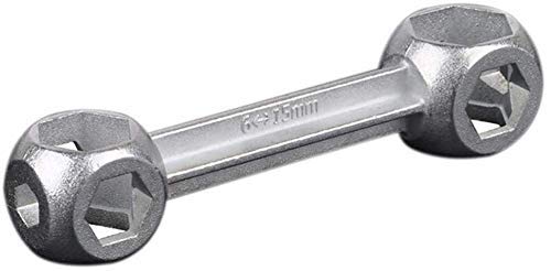 spanners Tool Set Hand Tool Kit Kits 10 in 1 Wrench Mini Bicycle Repair Tool Dog Bone Hexagon Holes Cycling Spanner - Silver, Home Useful Tool Set Hand Tool Kit Tool Set Hand Tool Kit