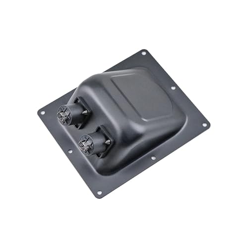 Plaque câblage double XLR pour boîte de jonction haut-parleur scène en fer 161x135