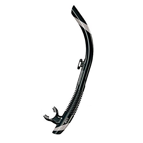 Atomic Aquatics SV1 Flex Snorkel, Black/Silver