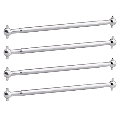 AllinRC 90mm Metal Dog Bones Front Rear for Redcat Volcano EPX/EPX Pro 1:10 RC Off Road Truck Relace Part 08029 (4pcs) (Silver)