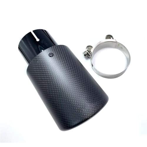 Cola de escape de coche contra el óxido en acero inoxidable negro y carbono